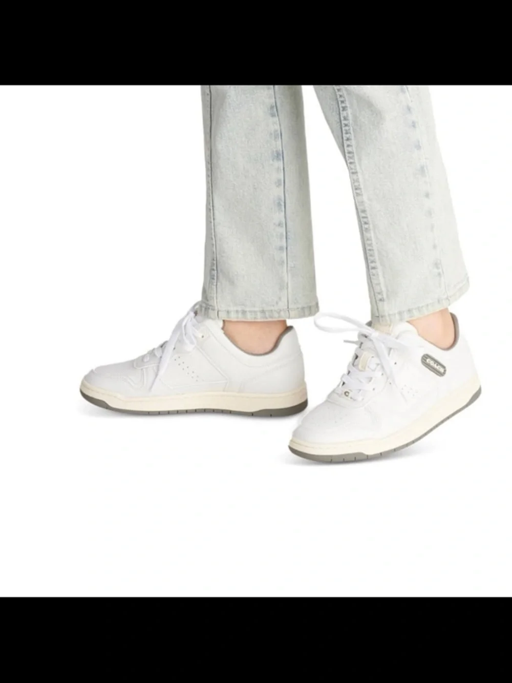 NWB coach women’s C201 lace up court sneakers size 8